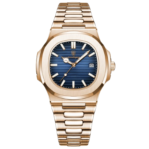CasaLux Prestige Men's Watch - Gold Blue